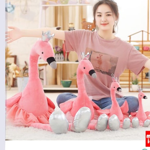 Boneka Plush Bentuk Burung Flamingo / Angsa / Burung import