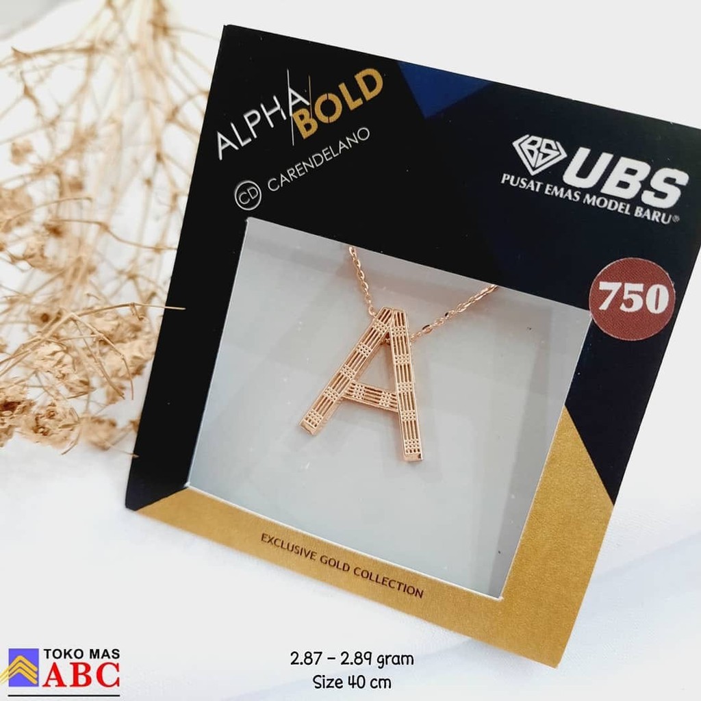 KL Alpha Bold Carendelano UBS Gold GESER UNTUK CEK HURUF
