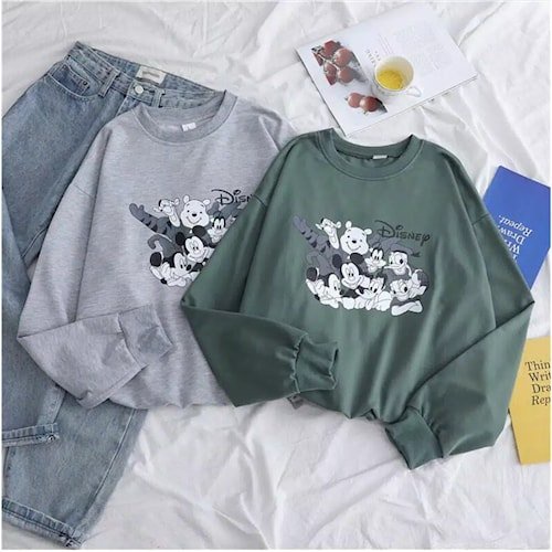 DISNEY SWEATER - SWEATER MOTIF DISNEY WANITA