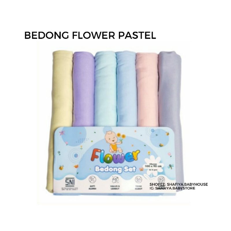 Bedong Flower Pastel Bedong Bayi