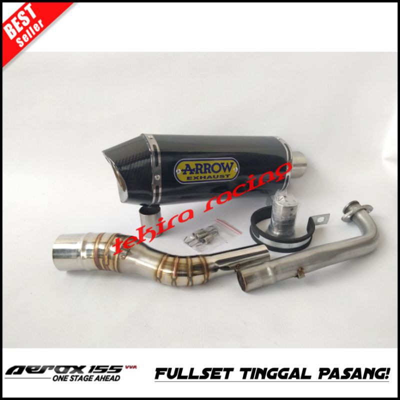 Knalpot Racing Arrow Carbon Aerox 155 Vva S Connected NVX