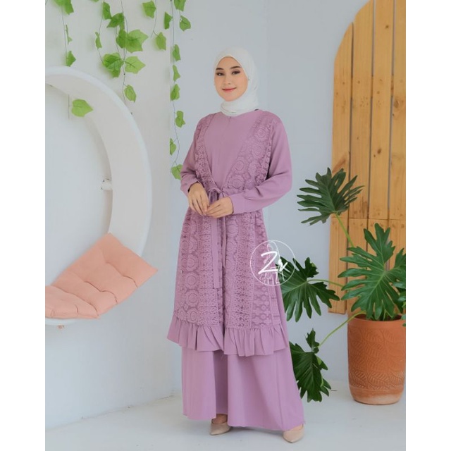 Gamis set Cardigan