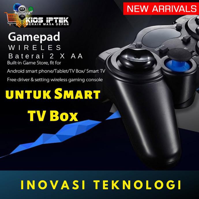 Promo Original Gamepad Wireless Untuk Smart Tv Stik Game Untuk Tv Hitam Shopee Indonesia