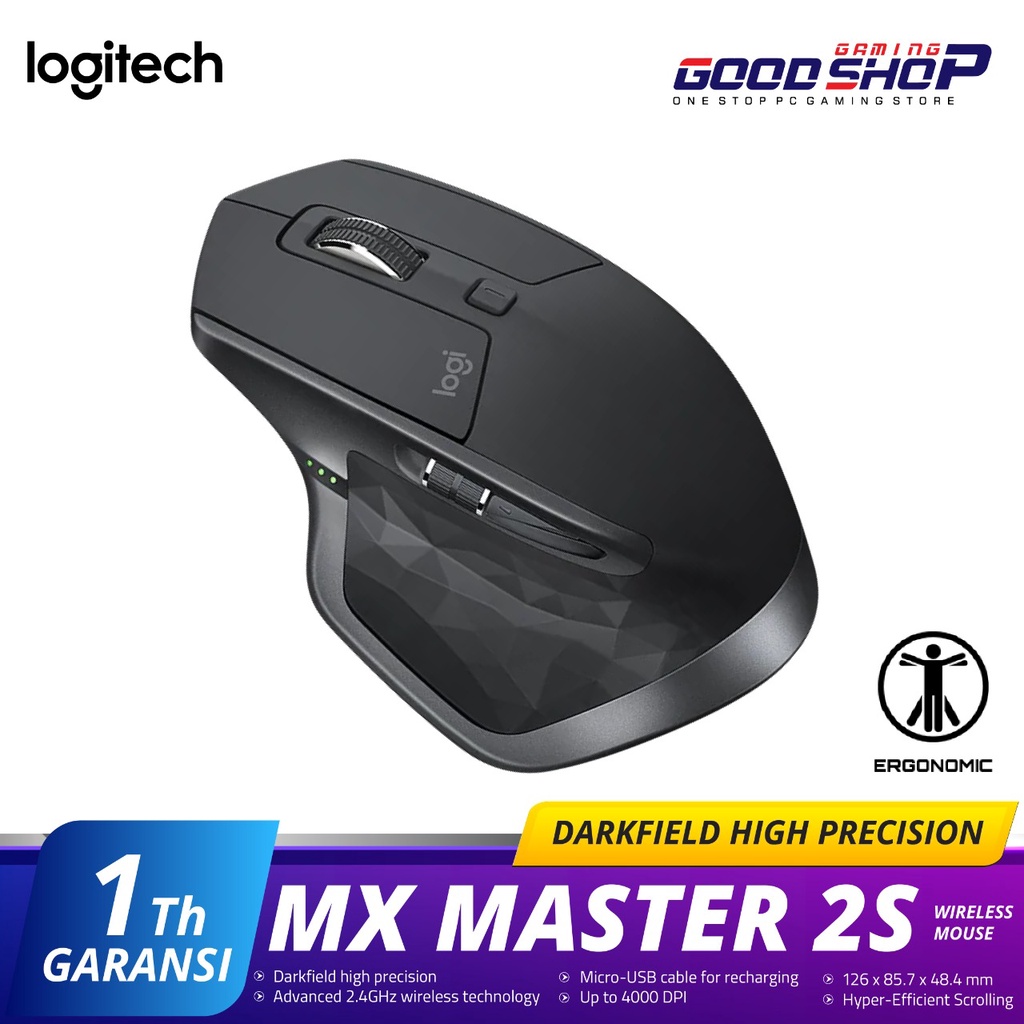 Logitech MX Master 2S Bluetooth - Wireless Mouse