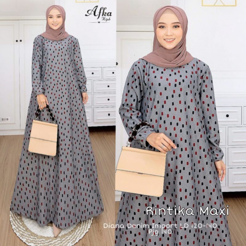 Rintika maxy denim diana import