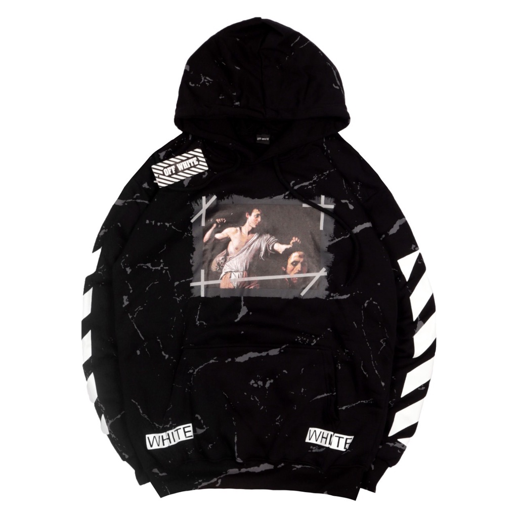 SWEATER HOODIE ORIGINAL OFF WHITE MARBEL/Malika