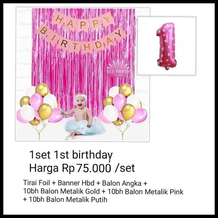 

Paket Dekorasi Ulangtahun 1St Girl/Boy Promo Ramadhan