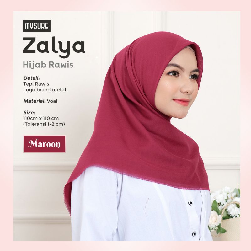 HIJAB SEGIEMPAT ZALYA HIJABRAWIS || MYSURE