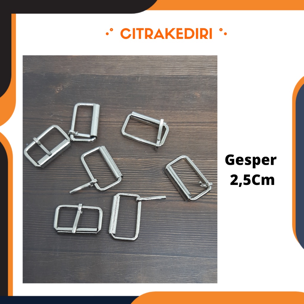 Ring Kepala Gesper tas nikel 2,5 cm - Gesper Rol