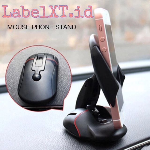 Mouse Phone Stand / Transformer Car Phone Holder Mouse / Holder HP Mobil Bentuk Mouse