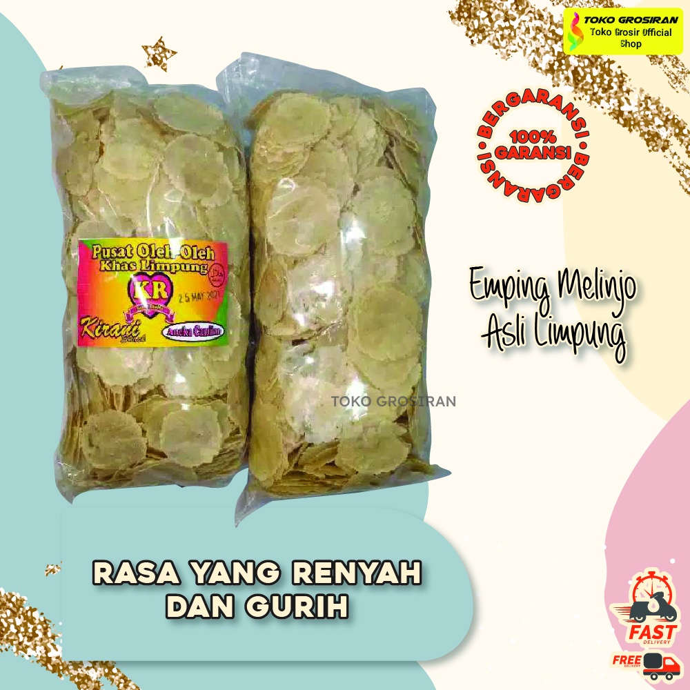 

Sekar_Shop07 Emping Melinjo Mentah Asli Limpung Super Tipis Original Siap Goreng Kemasan 500 Grm