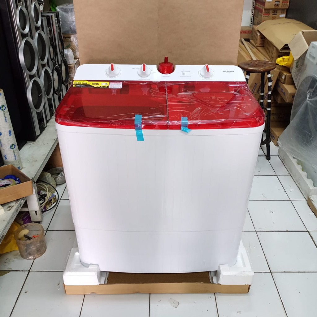 Mesin Cuci Polytron 2 tabung 9,5 kg PWM951 PWM 951