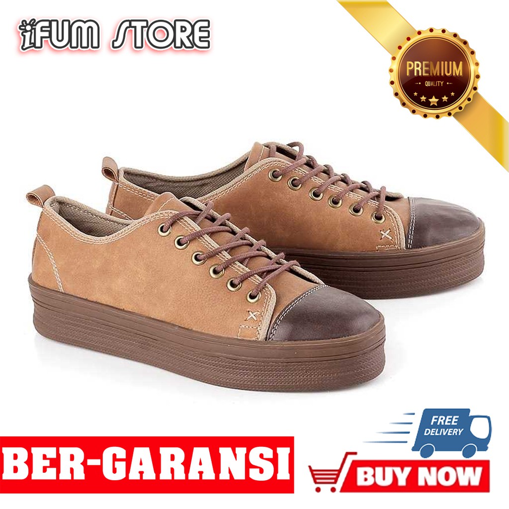 iFumStore - Sepatu Sneakers Casual Kets Sporty Wanita Perempuan Cewek BUKAN Converse Murah - KTE 552