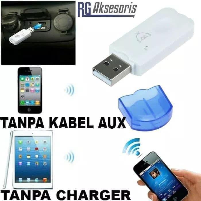 DONGLE USB Bluetooth Receiver Audio  Music tanpa kabel AUX 