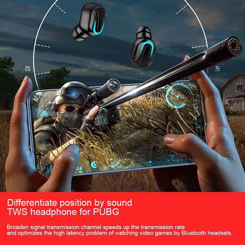 Q32 / F9 LED TWS Bluetooth Headset EDR Wireless Stereo Earbuds With Powerbank For IOS dan Android