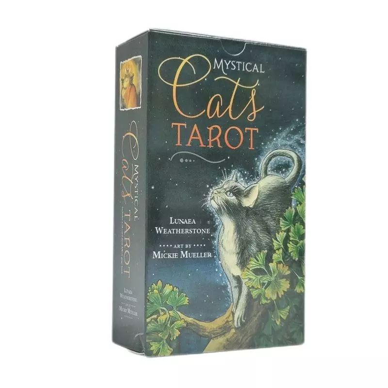 Mystical Cat Tarot 12x7cm include guide paper