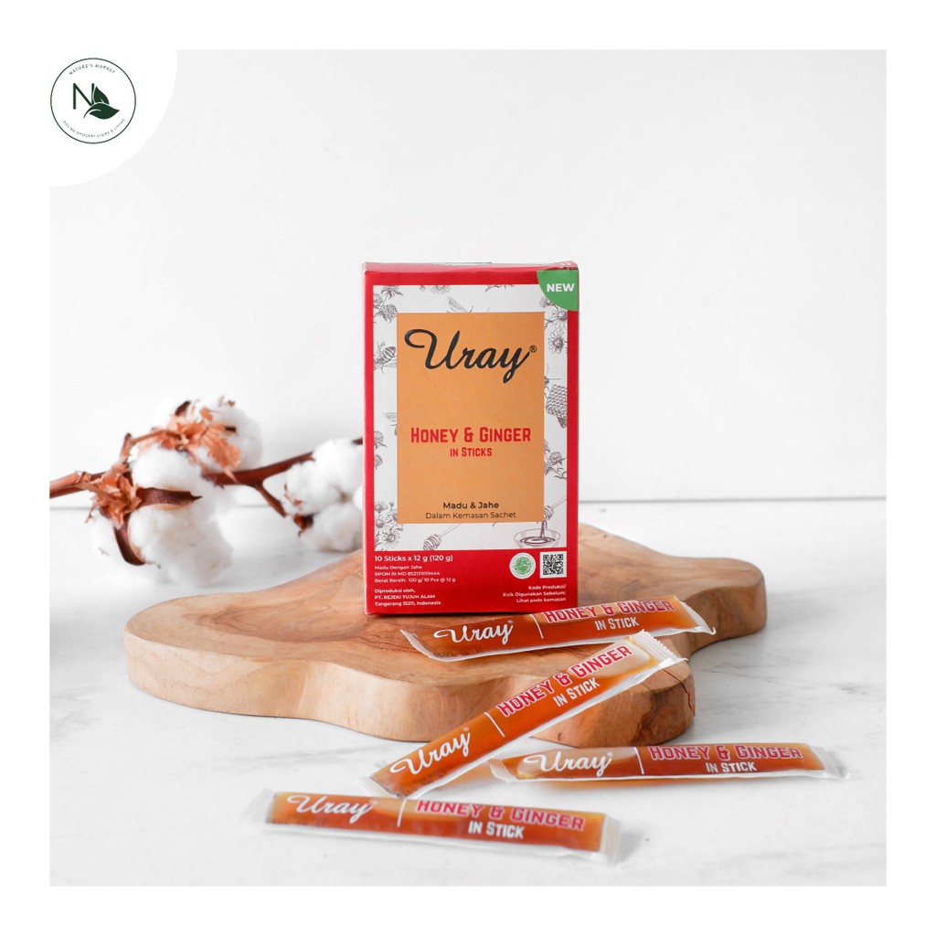 

Madu Uray Sachet - Honey & Ginger in Sticks 120gr