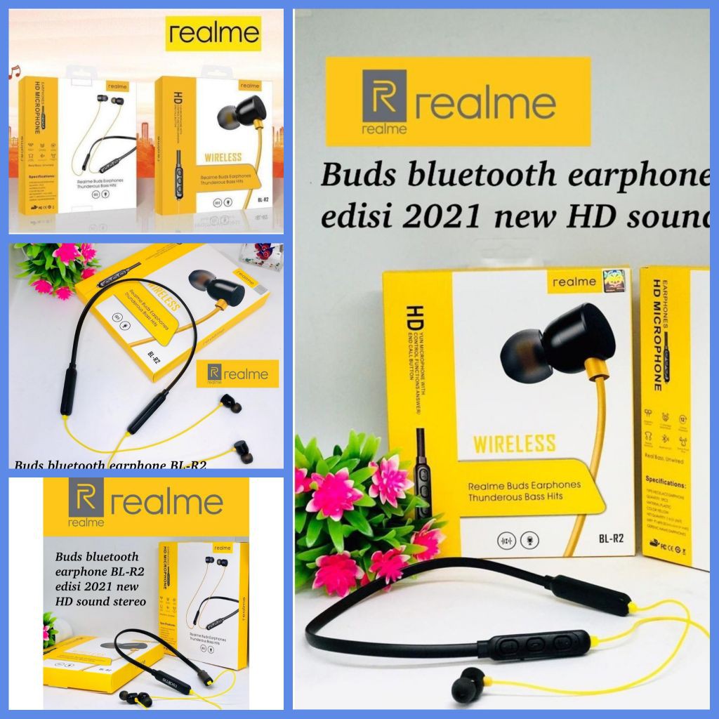 HEADSET BLUETOOTH REALME SPORT BL-R2 NEW