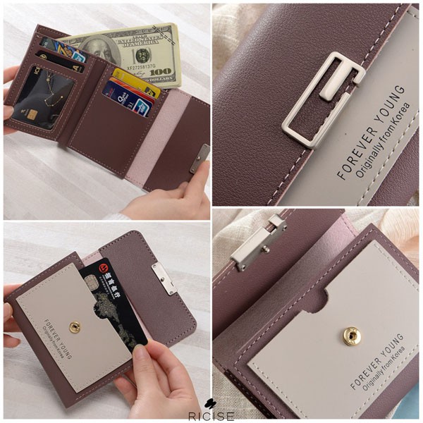Dompet Wanita Forever Young Lipat Korea / Dompet Import Pendek / TV-6-8