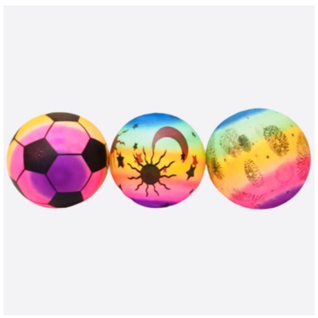 Bola karet motif anak anak MAINAN BOLA WARNA WARNI