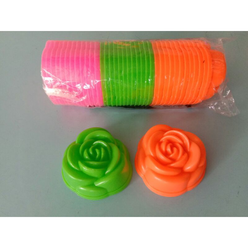 cetakan puding, cetakan kue, cetakan mawar kecil