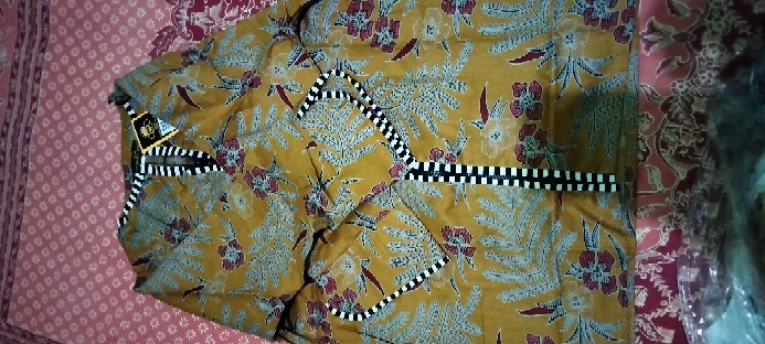 Benang Raja Atasan Blouse Batik Wanita Lengan Panjang Motif Putri Malu