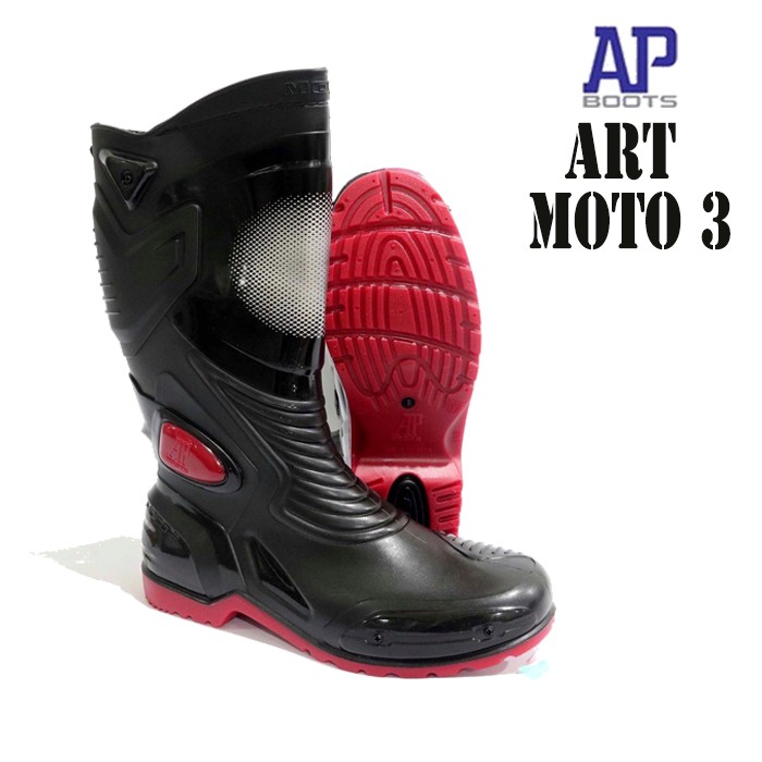 SEPATU BOOT KARET AP MOTO 3 SIZE 18-45 / SEPATU BOOT KARET TERMURAH