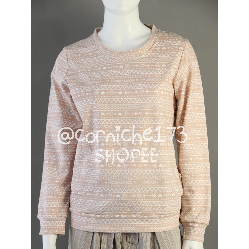 Corniche Geo Sweater White - TV231143