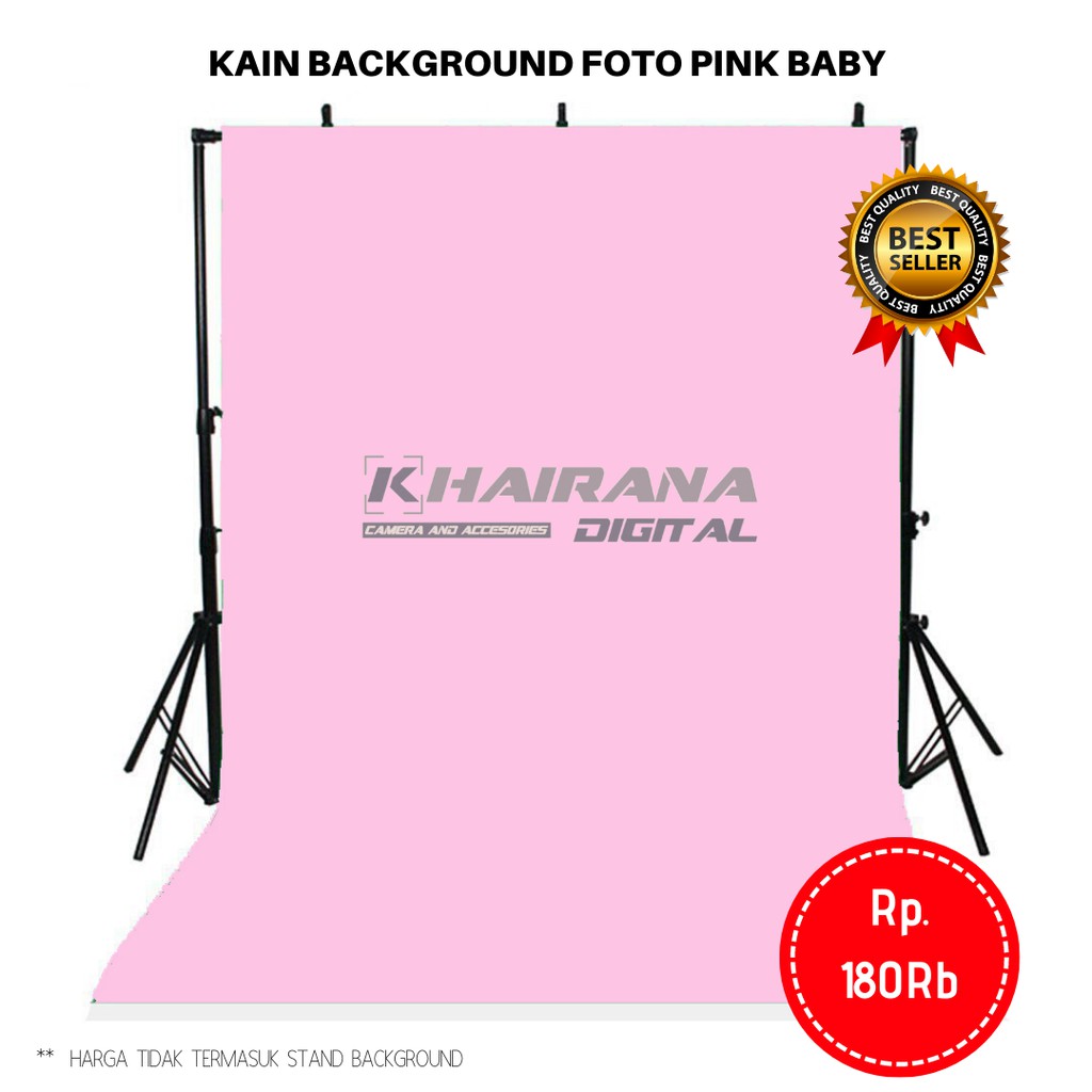 Kain Background Backdrop latar layar alas Studio Foto 3meter -PINK POLOS Baby-