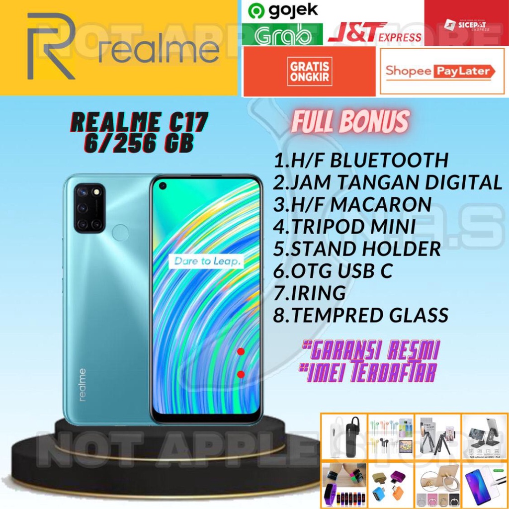 REALME C17 RAM 6/256GB NEW BARU GARANSI RESMI