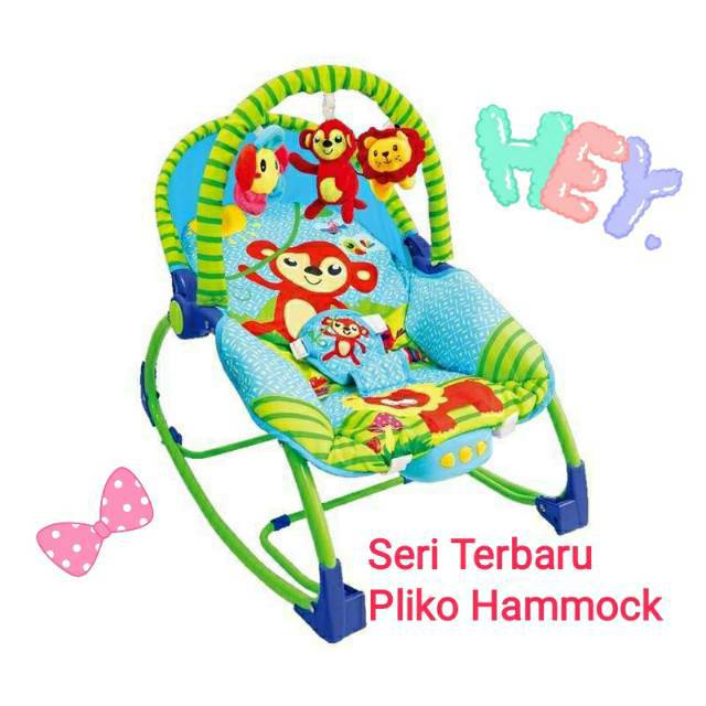 Pliko Rocking Chair Hammock 308 / Baby Bouncer / Kursi Goyang Bayi /Bouncer Baby / Ayunan Bayi