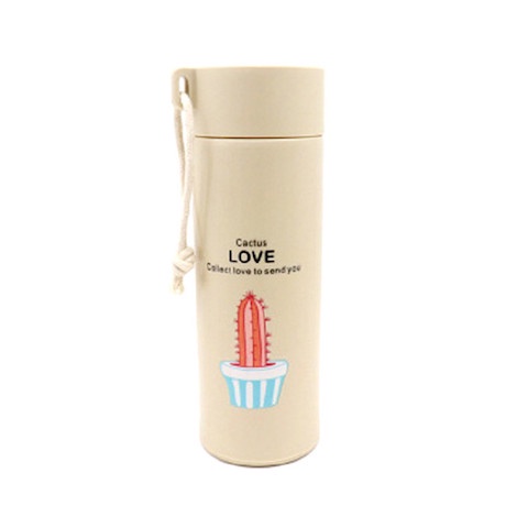 BOTOL MINUM KACA MOTIF KARTUN 450ML / TUMBLER MOTIF LUCU - BENUA DUNIA