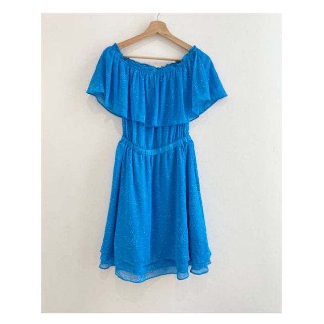 A new day turquoise cold shoulder dress