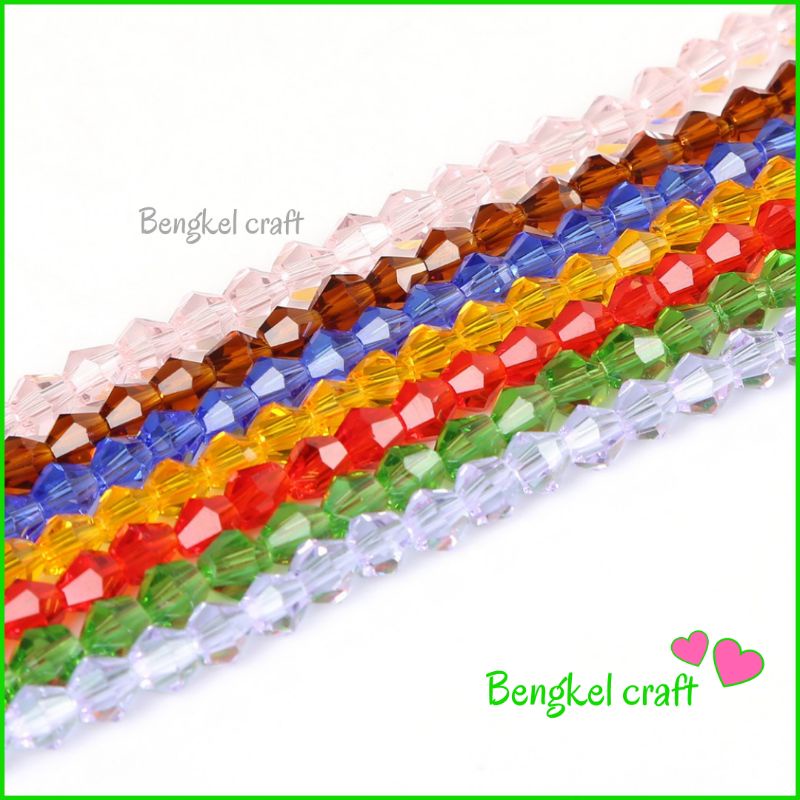 Bahan craft manik manik Crystal Ceko bahan bros dagu