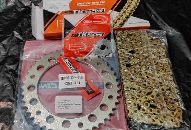 Gear SET RANTAI 428 TK CRF150 CRF 150 TK RACING 140L