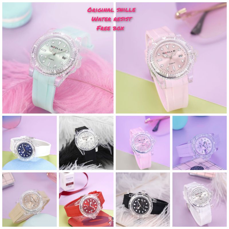 JAM TANGAN SNILLE ORIGINAL BAHAN RUBBER TAHAN AIR