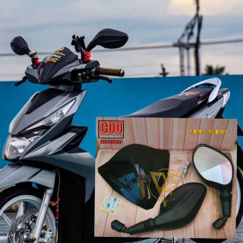 VISOR DAN SPION CLICK HONDA BEAT FI NEW