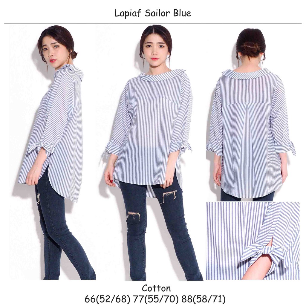 LAPIAF sailor boatneck Blouse