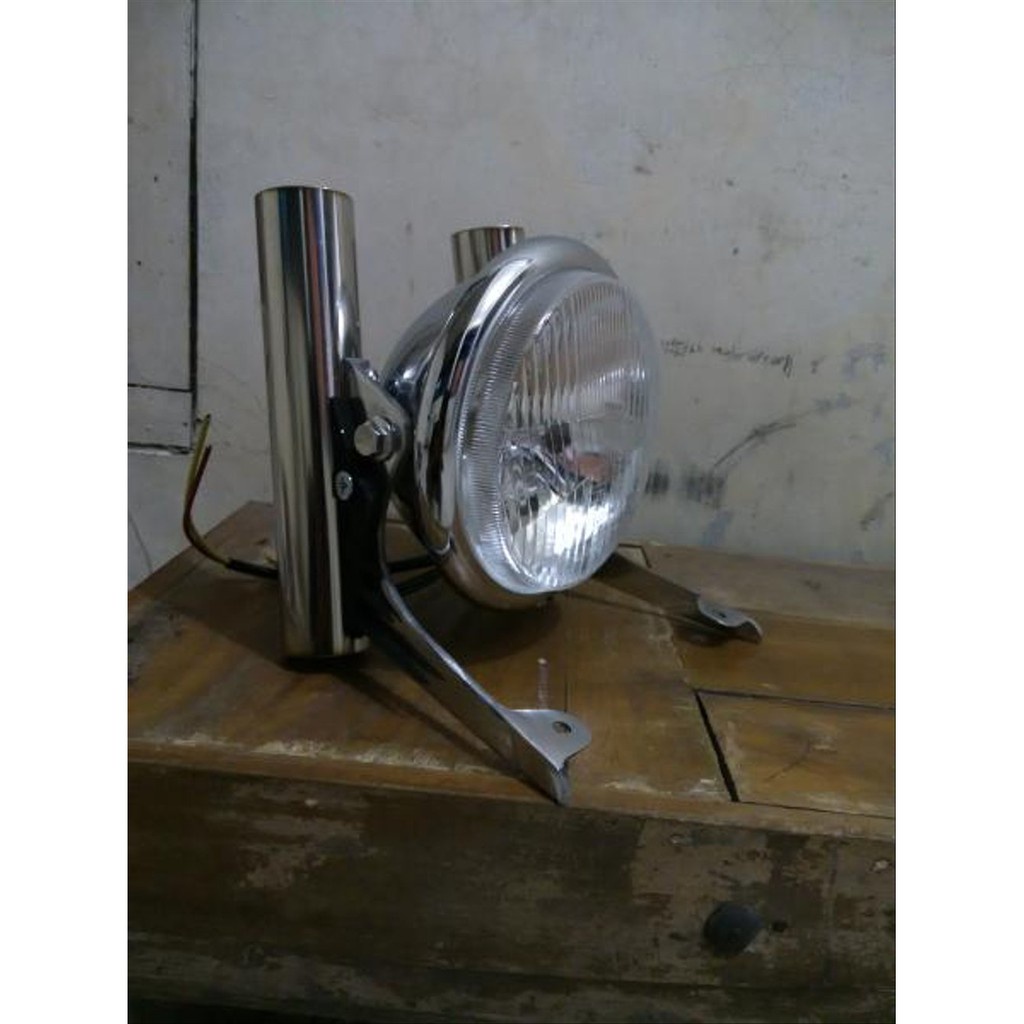 Kupingan lampu pesek bracket lampu bulat dudukan lampu pesek - HR Motoshop