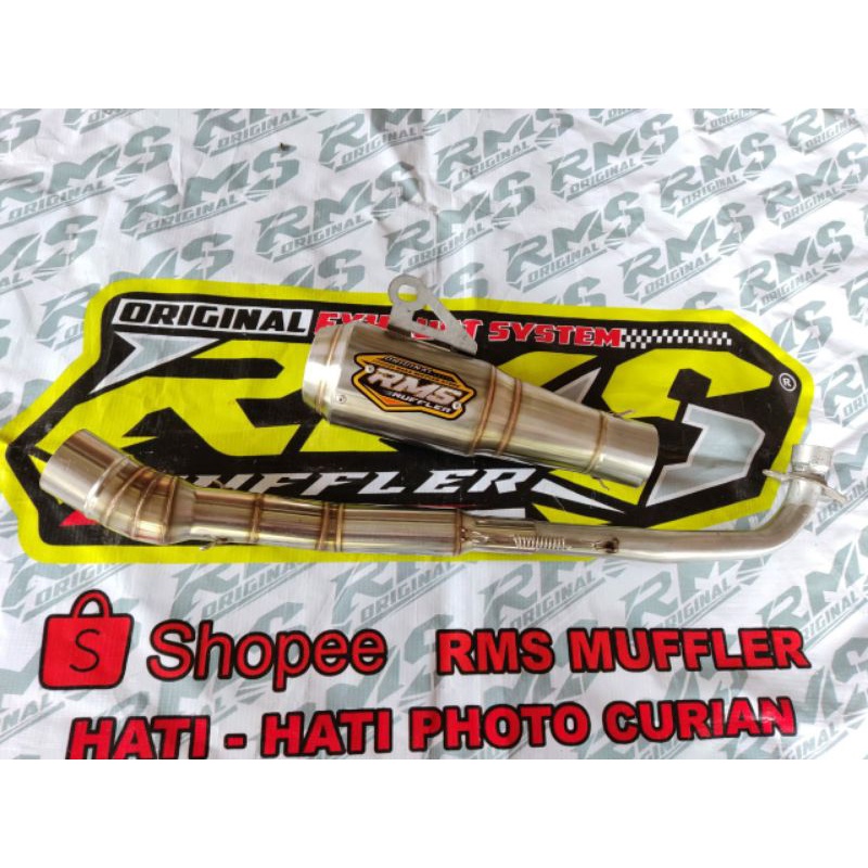 Knalpot RMS Muffler Original supra x karisma Jupiter blade revo Jupiter z z1 vega astrea bkn rcb dos