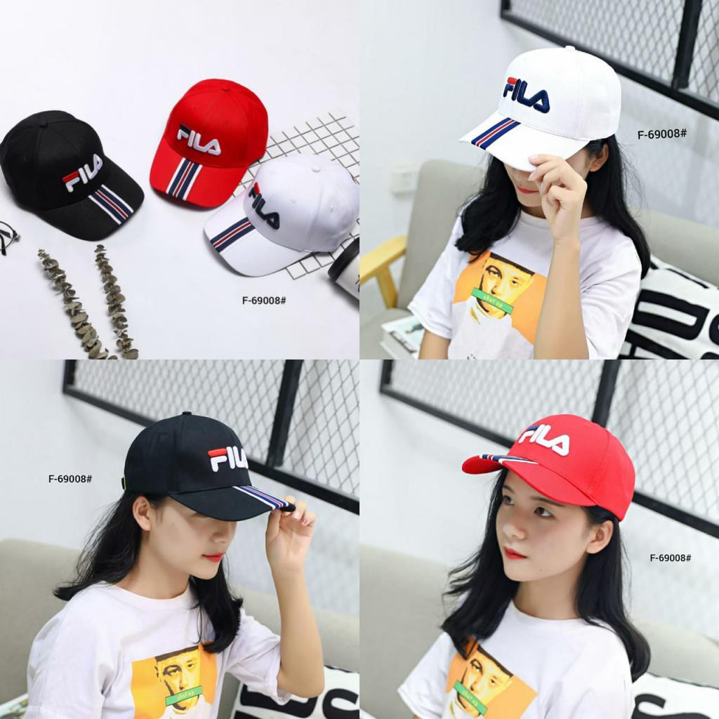 FILA Topi Unisex + BOX  F-69008 VAL TOPI IMPORT TOPI UNISEX TOPI BATAM TOPI FILA TOPI MURAH BATAM