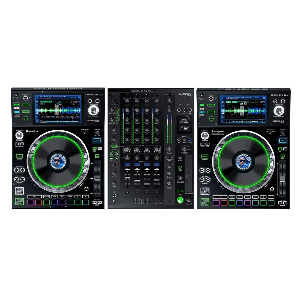 Denon DJ Prime Set (2X SC5000 + X1800)