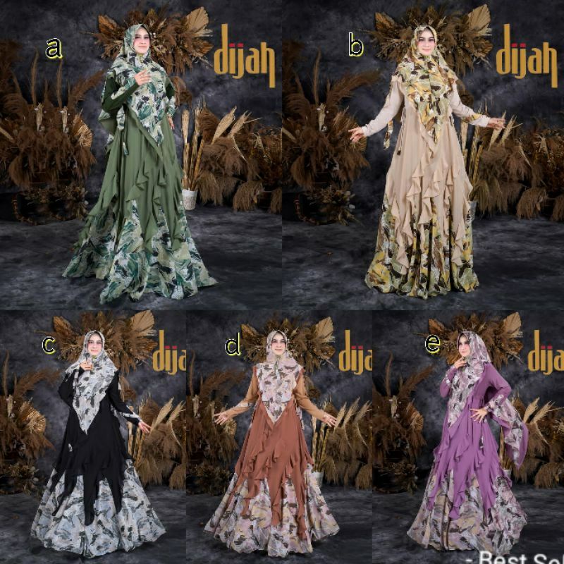 DIJAH 313 GAMIS SYARI PREMIUM SET SYAR'I TERBARU GAMIS SYARI ORIGINAL BAJU SYARI
