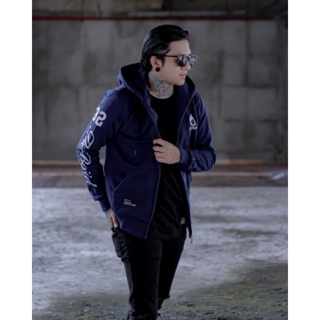 Jaket Sweater Zipper Pria Santai TRIPLEHIZI