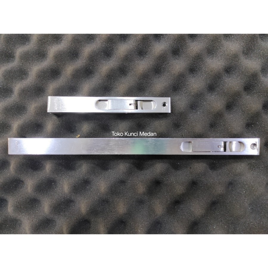 Grendel Tanam Pintu classic 12" + 6" Flush Aluminium