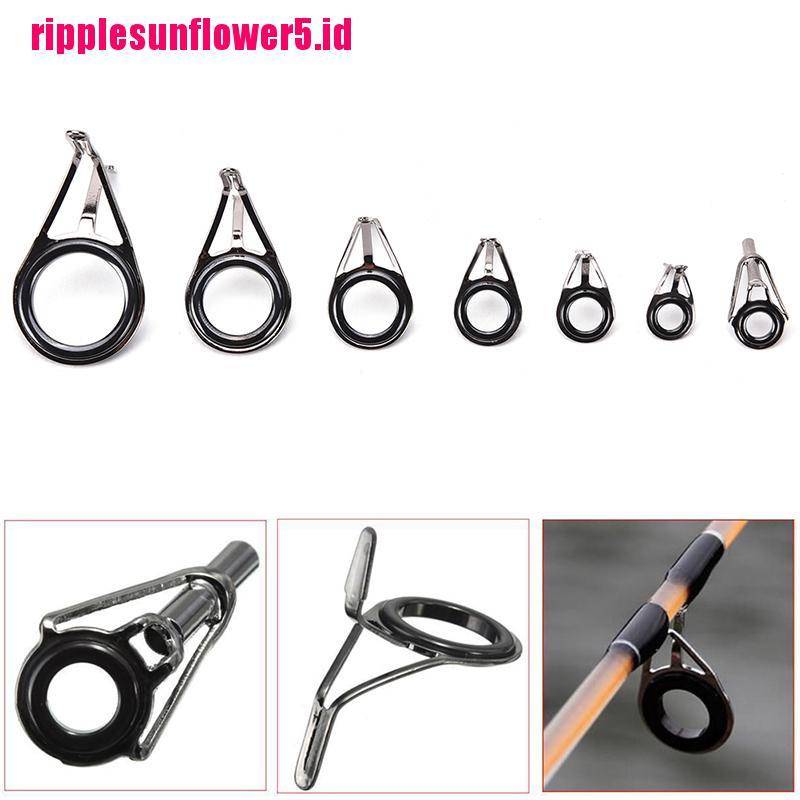 7pcs / set Ring Guide Joran Pancing Ukuran Campur