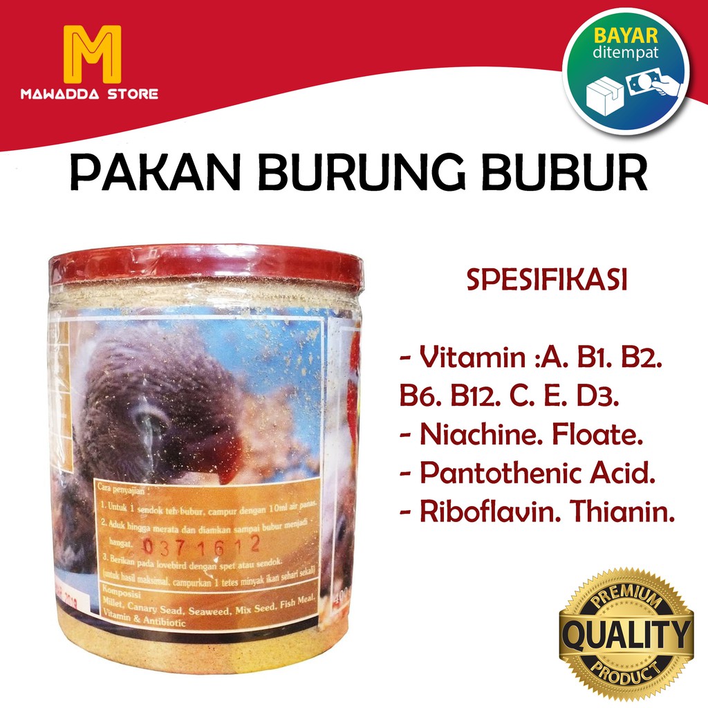 Pakan Burung Bubur Ijo Bayi Love Bird VELOCE GOLD