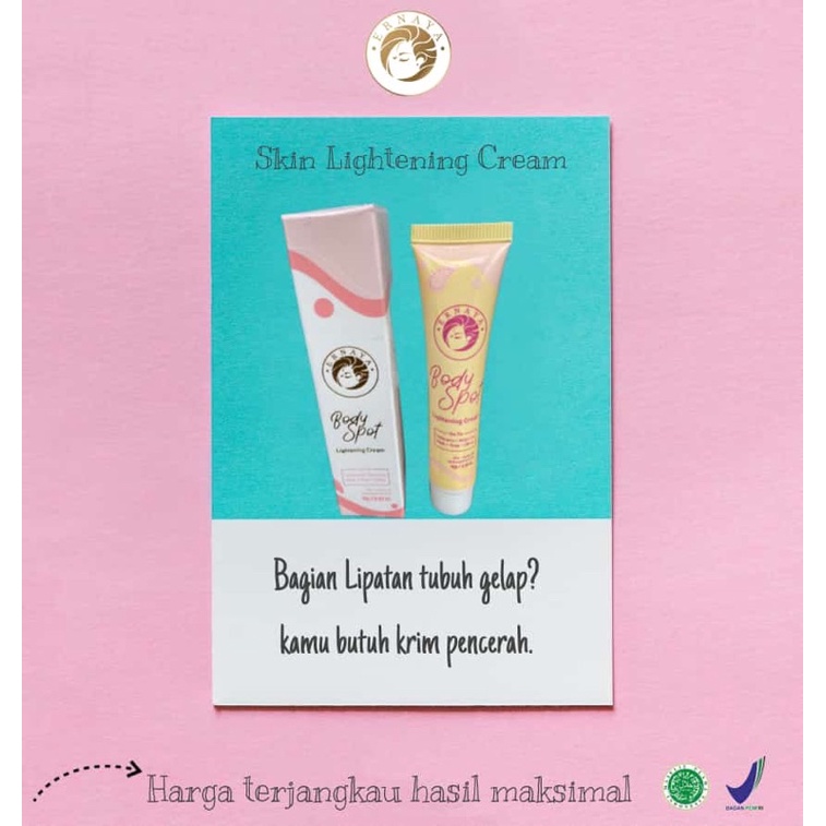 CREAM LIPATAN BPOM BY ERNAYA / CREAM PEMUTIH KETIAK