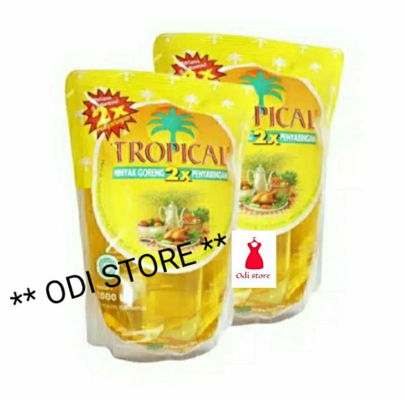 

Minyak goreng Tropical Pouch ukuran2(liter)/satuan