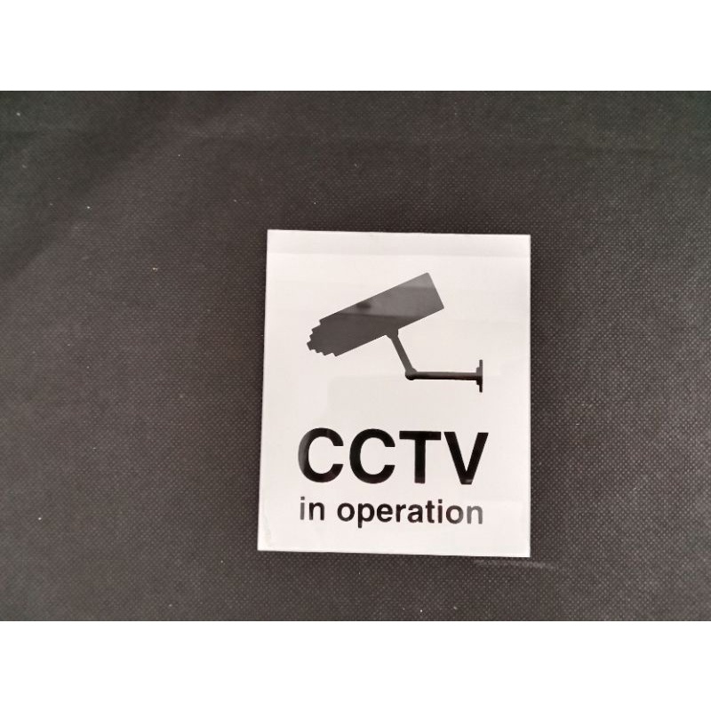 

sign board / sign label CCTV 10cm x 12cm